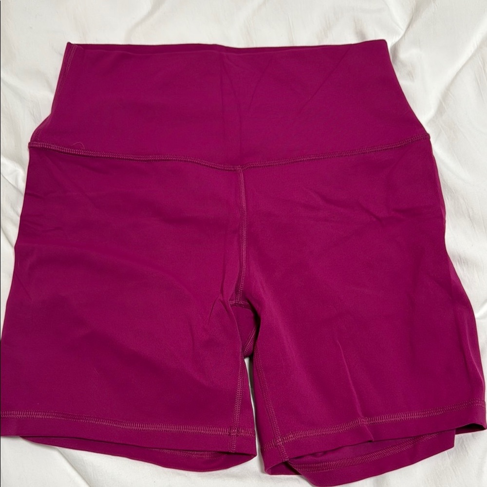 CRZ YOGA High Waist Magenta Athletic Shorts